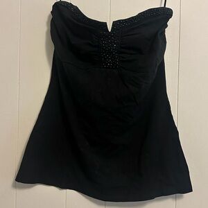 Express Black Strapless Top